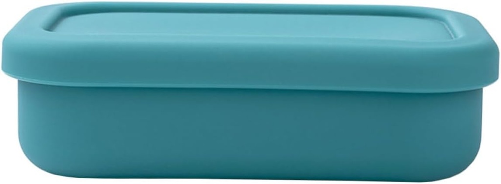 Silicone Food Container with Lid Reusable Microwave Safe Meal Box for Lunch and Fridge Storage Leak Sealing Capacity for Home Work and Travel