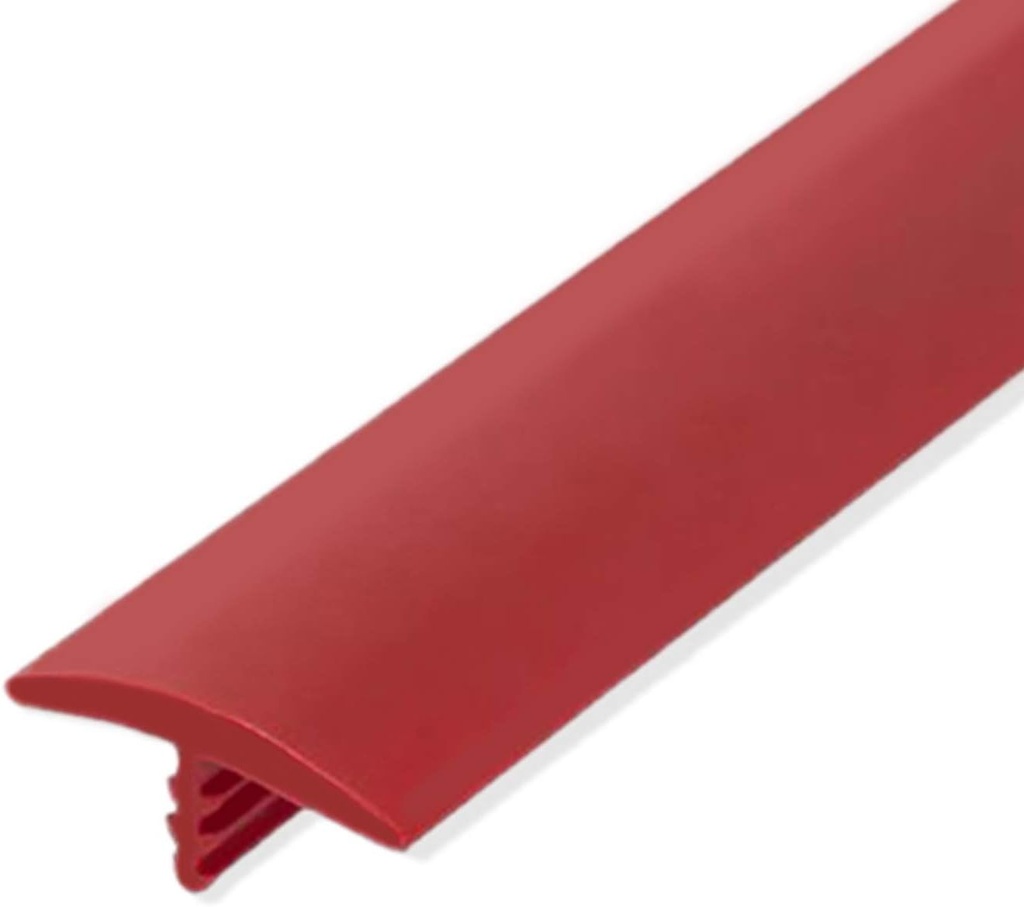 Edge Supply Red 3/4 in x 100 Ft Center Barb Tee Moulding T Molding Hobbyist Pack, Small Projects, Arcade Machines and Tables