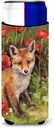 Caroline's Treasures "Fox Cub by Debbie Cook" Ultra Beverage Insulators for Slim Cans, Multicolor