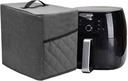 Air Fryer Dust Cover with 2 Accessory Pocket,Waterproof,Easy cleaning (FIT FOR 2.8-4.8 QUART, Gray)
