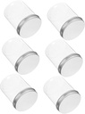 Mikinona 6pcs Transparent Cookie Jar Lid Airtight Canister for Candy Snacks Baked Goods Storage for Home Kitchen Organization