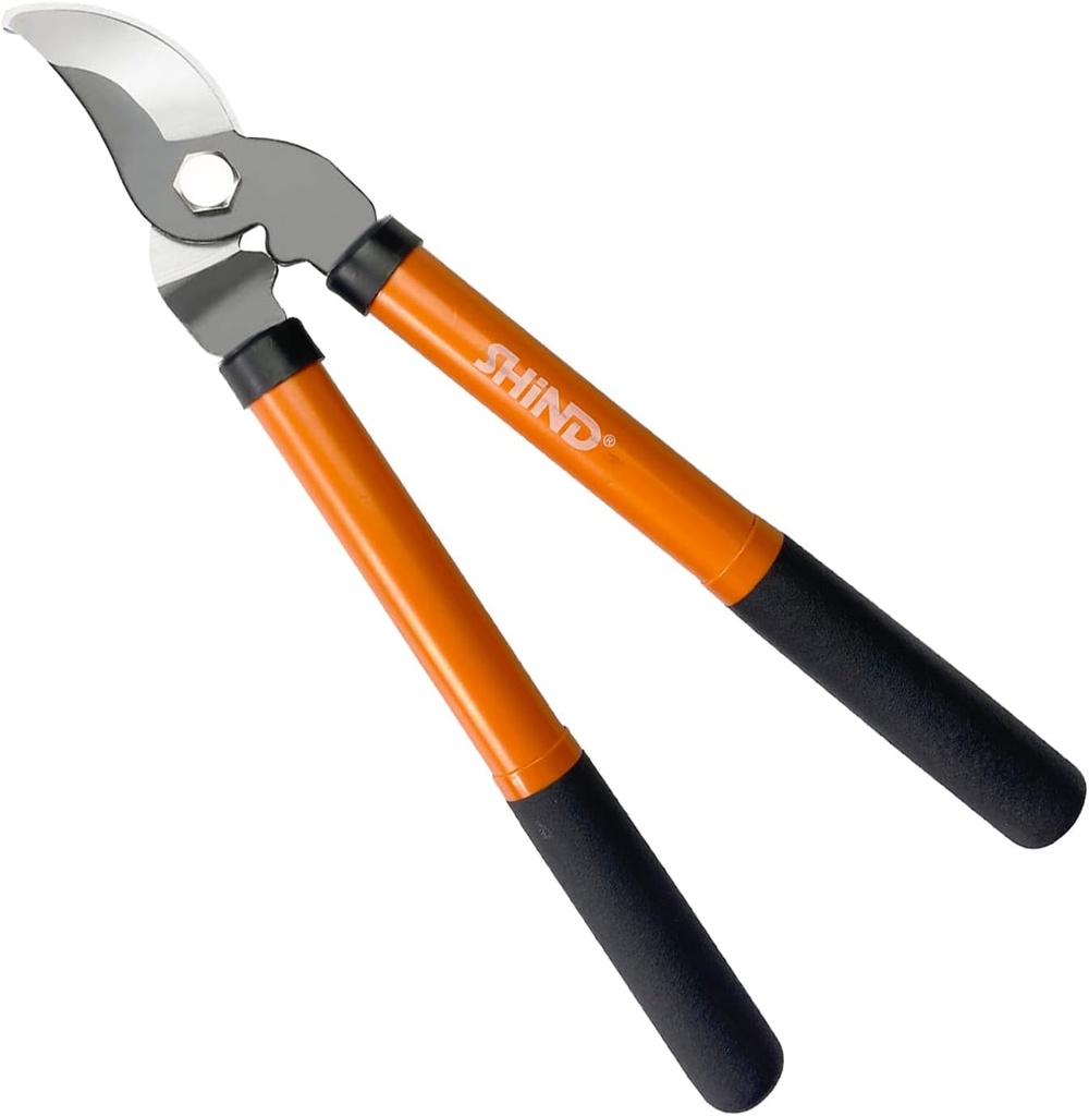 SHIND Lopper Heavy Duty Branch Cutter Tree Clippers with Compound Action, Chops Thick Branch Ease, Garden Loppers Pruning, 15 Inch Tree Trimmer with 1.6” Clean Cut Capacity (15 Inch）