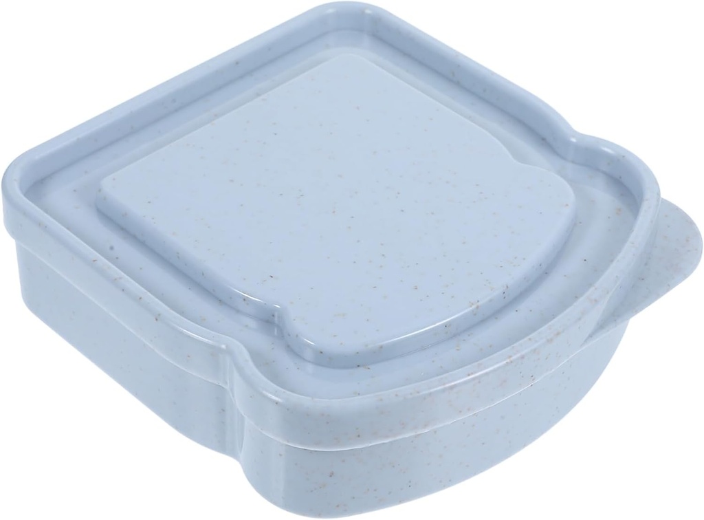 Zerodeko Portable Sandwich Storage Box Reusable Bread Container Seal for Outdoor Picnics Home Use Lightweight Design for Snacks Fruits and Toast
