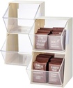 2 Pack Coffee Pod Holder Cup Storage Coffee Bar Organizer for Home and Office Countertop Organiser Storage Bins(Beige)