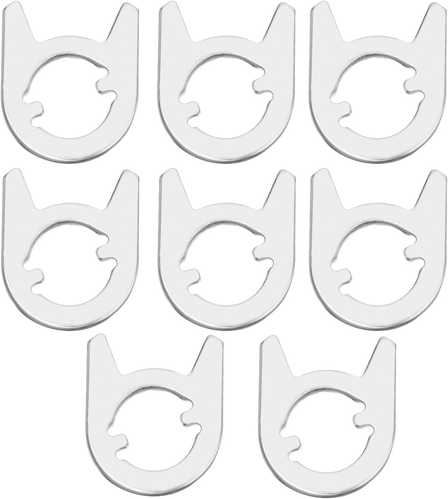 The Lord of the Tools 8Pcs Cam Washers Replacement Door Lock Handle Spring Locator Plate for Repairing Internal Door Handles Door Accessories 33x27mm