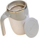 Stainless Steel Stirring Milk Mug Portable Rotating Coffee Mixing Cup Drinkware For Office Kitchen Travel Use