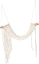 Woven Hanging Fruit Basket Kitchen Storage Pendant Beige Cotton Rope for Vegetable and Fruit Organization for Home Use