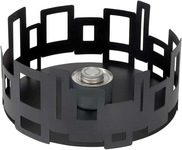 Rosseto SM106 Round Black Matte Steel Buffet Warmer, 7-Inch