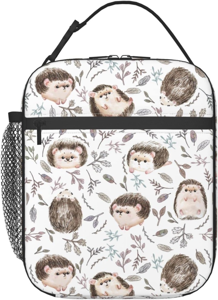 Hedgehog Lunch Bag/Lunch Box/Lunch Tote/Picnic Bags Insulated Cooler Travel Organizer