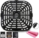 Air Fryer Crisper Plate for Instants Vortex Plus 6 Quart Air Fryer, Premium Nonstick Air Fryer Grill Plate Pan Insert Grate Grid for Instants Vortex 5.7QT 6QT Air Fryers, Dishwasher Safe
