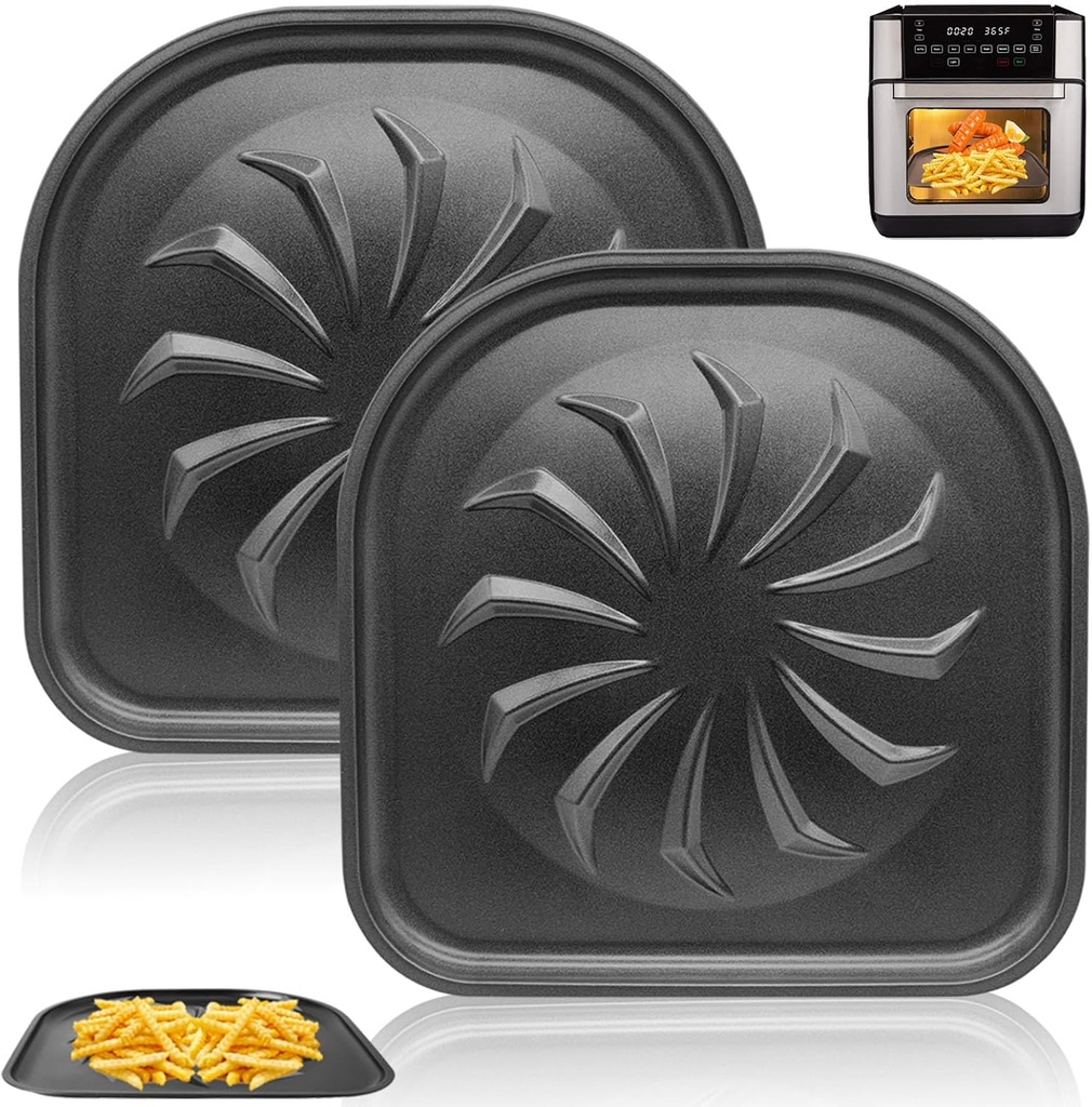 2 PCS Air Fryer Drip Tray, AirFryer Replacement Parts Accessories for Vortex Air Fryer Pro Vortex Pro Plus, Non-Stick Drip Pan, Dishwasher Safe
