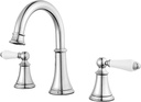 Pfister Courant Bathroom Sink Faucet, 8-Inch Widespread, 2-Handle, 3-Hole, NSF Certified, Polished Chrome Finish, LF049COPC