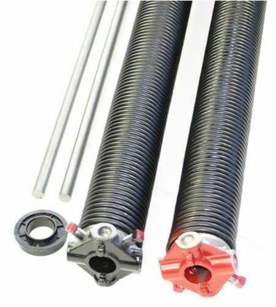 Pair of 262 X 1 3/4" X 33" - 44" Garage Door Torsion Springs with Winding Bars (34")