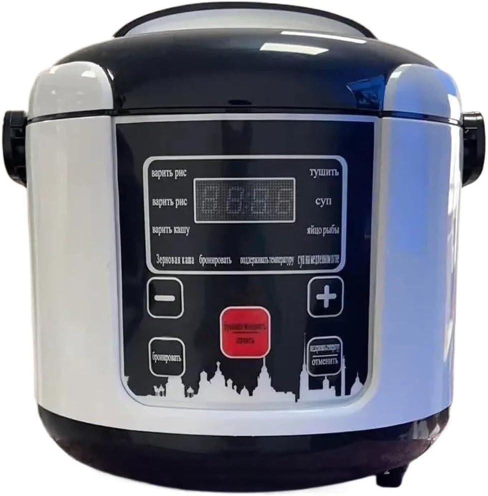 2L Electric Mini Rice Cooker, Multi-Cooker for Car & Truck, Portable Cooking Machine with Non-Stick Pot for Travel, Truckers & Home Use
