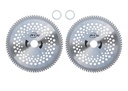 8" x 80T 8-Inch 80 Tooth Carbide Tip Circular Saw Brush Cutter Trimmer Weed Eater Blade (2 Pack)