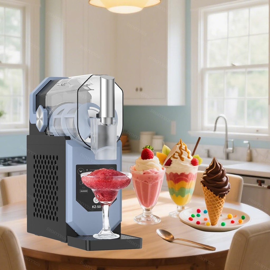 Slushy Machine for Home | Soft Serve Ice Cream Maker | Frappe Drink Machine for Summer Parties | No Ice Required | One-Touch Operation & 6 Pre-Set Modes | Ideal for Smoothies, Margaritas, Milkshakes