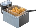 Commercial Deep Fryer Electric 10.6QT (10L) Single Tank Large Capacity with Basket, Countertop Commercial Fryer Plastic Housing & Stainless Steel Tank, 30-Min Timer + Thermostat for Home & Restaurant
