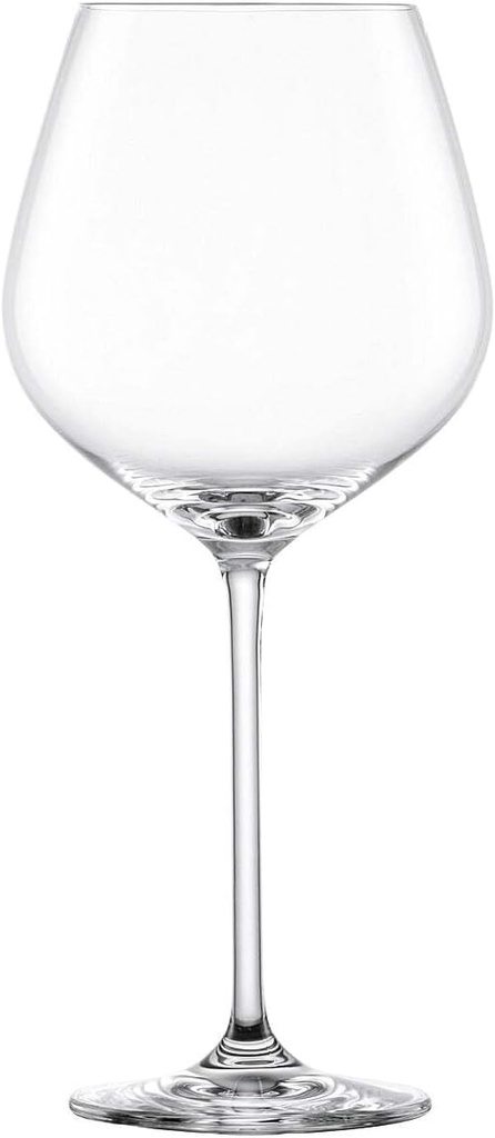 Schott Zwiesel Fortissimo Burgundy Red Wine Glass (Set of 4), Elegant Burgundy Glasses for Red Wine, Dishwasher Safe Tritan Crystal Glasses, Made in Germany (Item No. 123683)