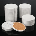 40 PCS 2.56 in Sublimation Car Coasters, Auto Coasters for Cup Holders, Auto Cupholder Coaster with Finger Notch and DIY Personalization Option,Keep Car from Cold Drink Sweat Stain Spill,by GNIEMCKIN