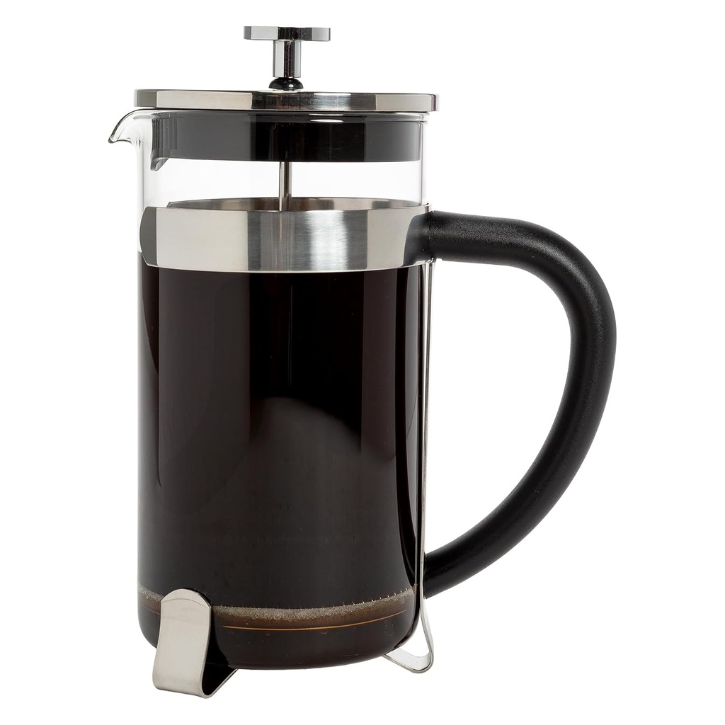 Primula French Press Coffee Maker, Temperature Safe Borosilicate Glass with Stainless Steel Filters, Premium Design and Quality, 34-Ounces, 8-Cup, Silver