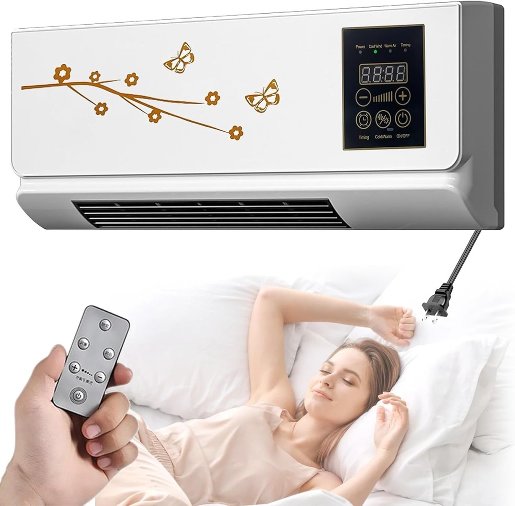 Climafy Air Conditioner, Portable Climafy Air Conditioner Split Max, 110V 12000btu Wall Mounted Air Conditioner With Remote Control, Cooling & Heating, for Home, Office (C)