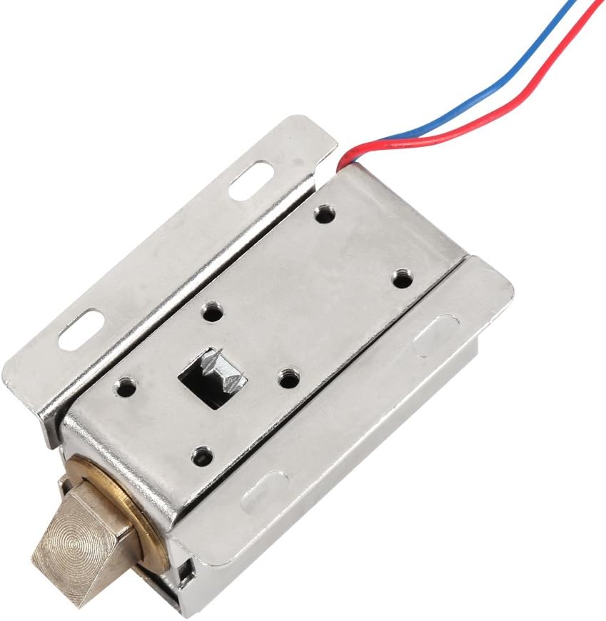 Garage Door Lock Automatic Electric 14x9x5 DC 12V Small Solenoid Valve Electromagnetic Electric Cabinet Drawer Lock