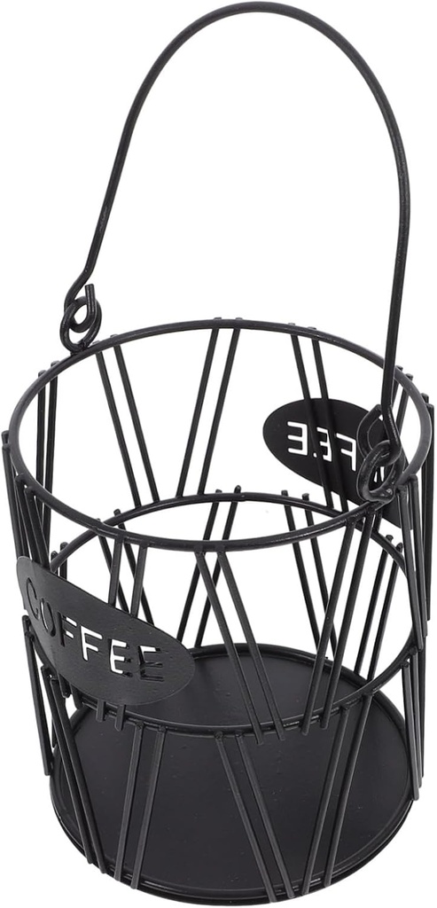 Unomor Coffee Capsule Storage Basket Sturdy Organizer for Kitchen Counter Office Desk Multipurpose Holder for Coffee Tea Snacks and Design