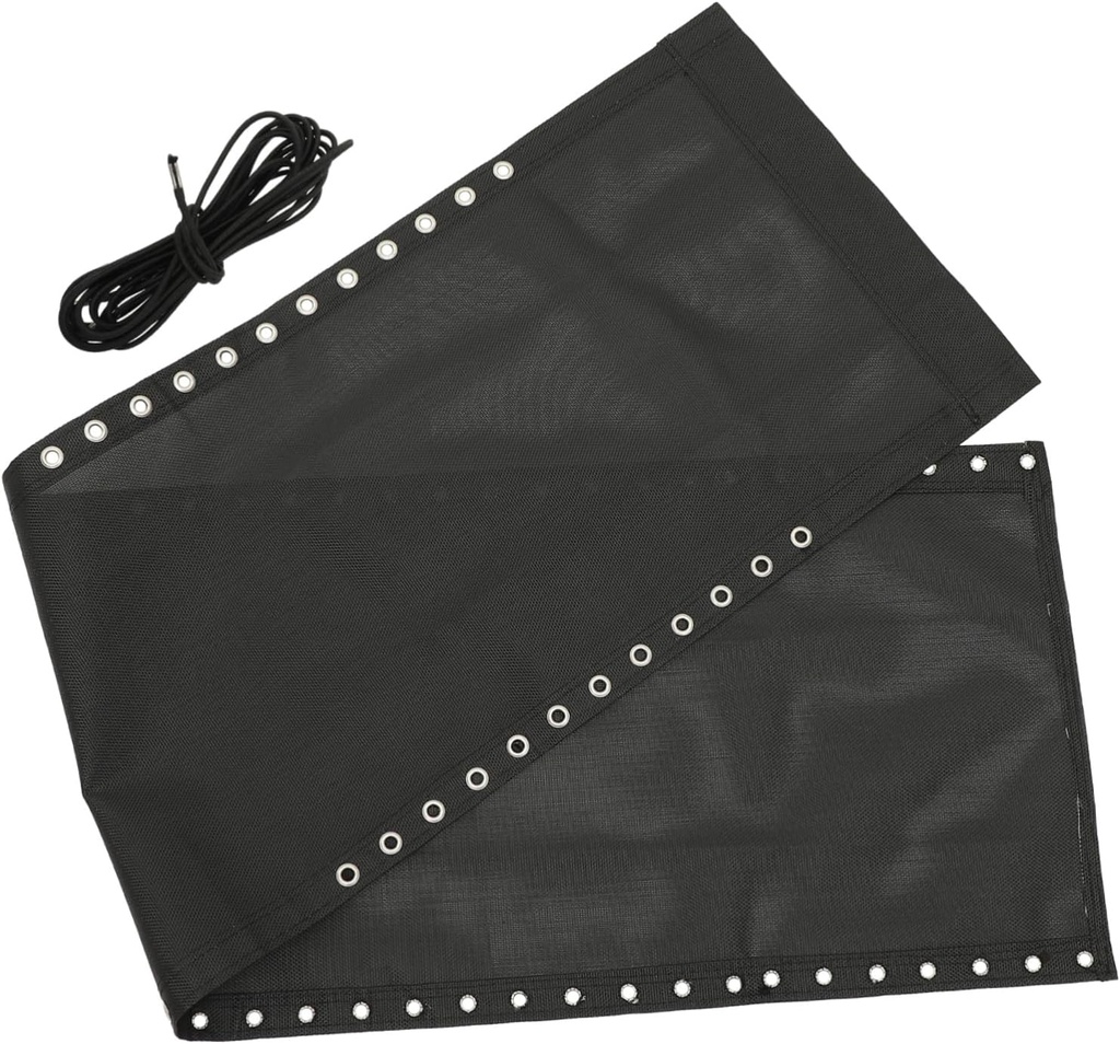 Zerodeko 1set Folding Outdoor Chair Canvas Replacement Balcony Chair Cloth for Beach and Camping Easy to Install Includes Straps Black