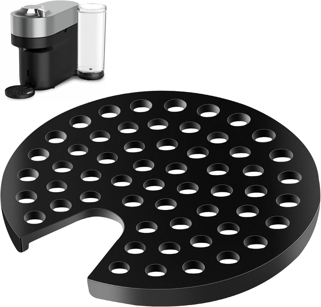 MS-624913 Grid for Coffee Maker, Black, ms 624913 Drip Tray Grid Cup Mug Rest for Krups Nespresso Vertuo Next, Nexpresso Vertuo Next Grinder