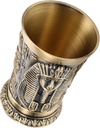 Vintage Copper Decorative Wine Cup Small Reusable Water Glass Retro Egyptian Style Shot Glass for Bar Cocktail Gift and Home Use Break Design