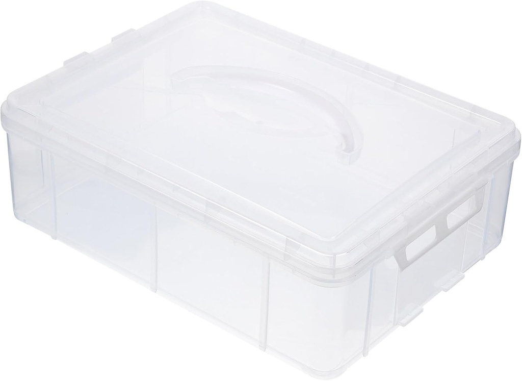 Didiseaon Portable Cake Carrier Lid and Handle Versatile Cupcake Wrapping Box for Desserts Snacks and Transport Reusable Storage Organizer for Outdoor and Display Use