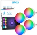 Lights by Night Color Changing Mini LED Night Light, Plug-in, Dusk to Dawn Sensor, Compact, 3 Modes, Ambient Lighting, for Kids or Adults, Bedroom, Bathroom, Nursery, Hallway, 4 Pack, 72961