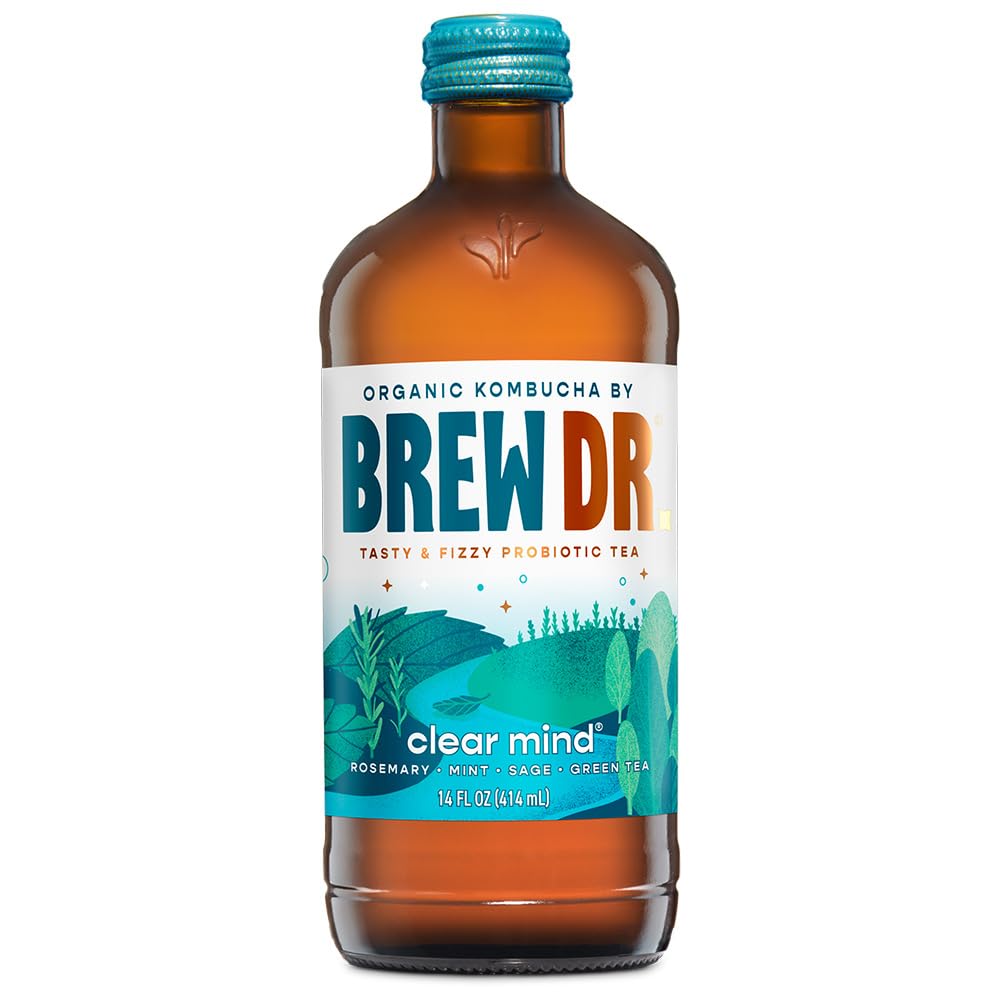 Brew Dr. Kombucha Clear Mind, 14 Ounce