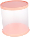 Plastic Round Cake Box Double-layer Dessert Carrier for Home and Bakery Use Cake Packaging Organizer