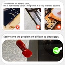 2 Pack Flexible Kitchen Stove Gap Covers, Silicone Gap Fillers Between Counter and Stovetop,Washer, Oven, Dryer, Easy to Wipe, Food grade silicone material (White,21in)