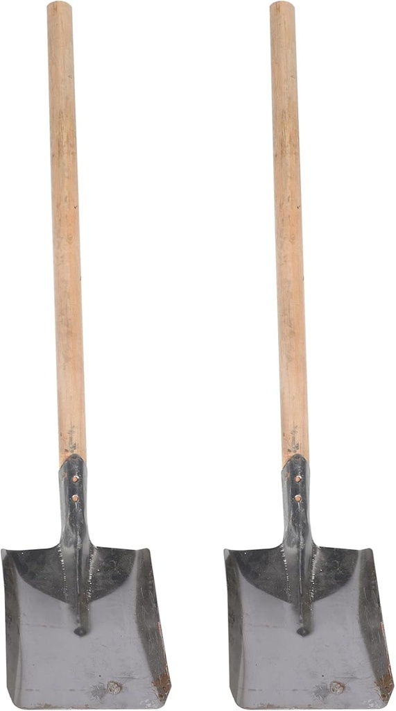 Tofficu 2Pcs Long Handle Fireplace Ash Shovel - Iron Cleaning Shovel for Home, Hearth, and Coal Ash - Assorted Colors, 23.22 Inch