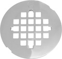 Westbrass 4-1/4" OD Casper Brass Snap-In Shower Strainer Grid, Polished Chrome, D319-26