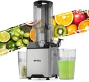 Whall Cold Press Juicer Machine with Touchscreen, Slow Masticating Machines with 3" Extra Large Feed Chute, Reverse Function, Soft & Hard Models 180W