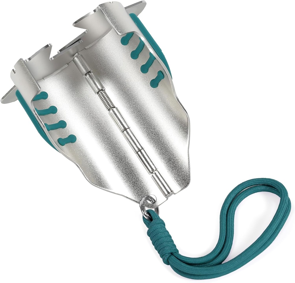 Handheld Bud Debudder Tool - Bud Stripper & Bucker | Trimmer Companion for Separating Buds from Stems, with Dark Green Non Slip Pads & Lanyard