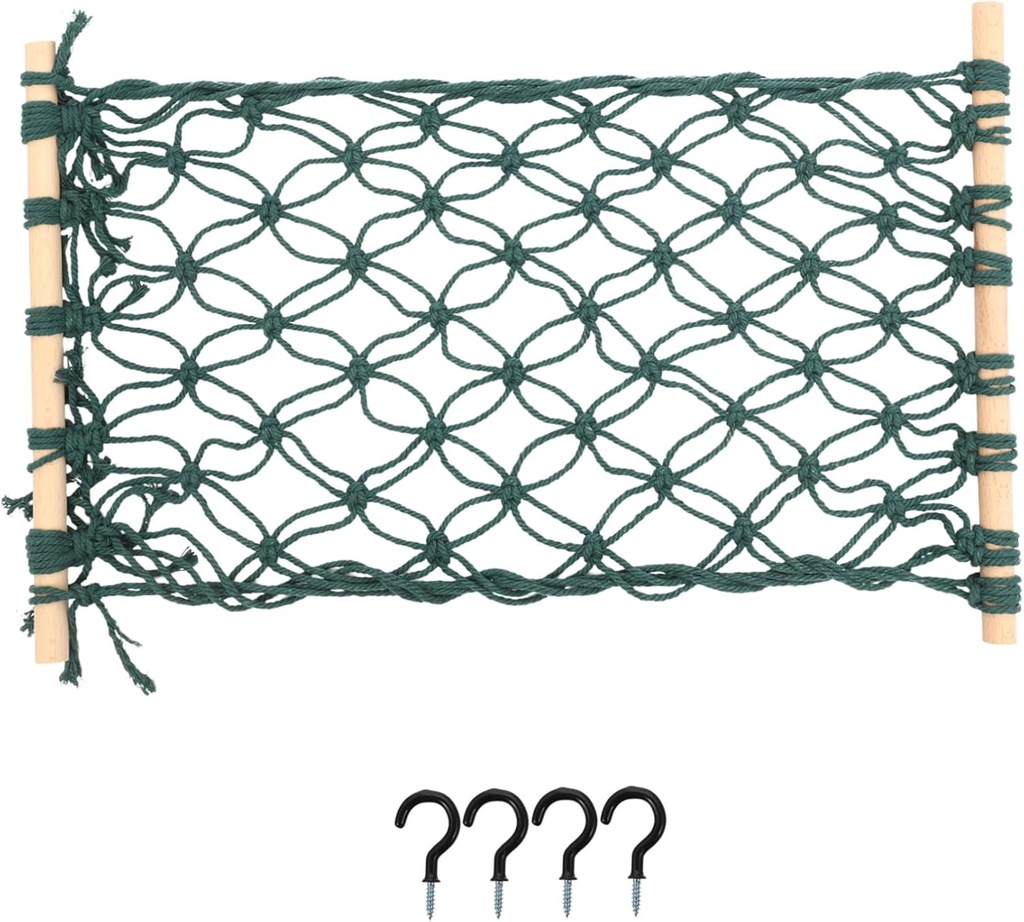 GLEAVI Hanging Fruit Hammock Cotton Rope Multi-Function Kitchen Storage Basket for Vegetables and Fruits Decorative Organizer for Home Accessory