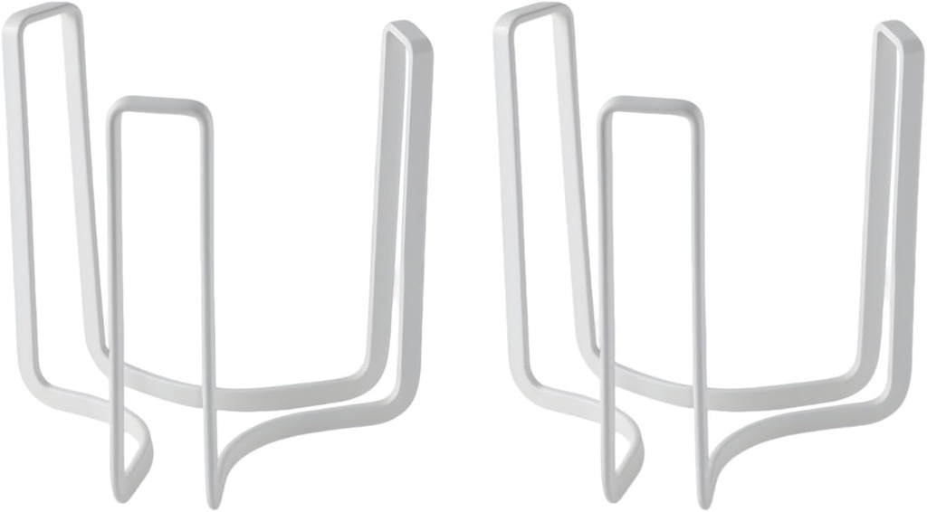 2-Piece Steel Plate Holders, Space-Saving Dinnerware Organizers for Cabinets, Iron Dish Racks for Kitchen Storage, Sturdy Shelves for Home and Hotel