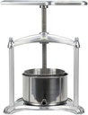 Fruit Wine Press - 100% Nature Juice Making for Apple/Carrot/Orange/Berry/Vegetables, Cheese&Tincture&Herbal Press(0.8 Gallon,Sliver)
