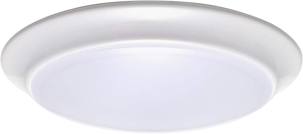 LIT-PaTH LED Flush Mount Ceiling Lighting Fixture, Dimmable 7 Inch 11.5W 900 Lumen, Aluminum Housing Plus PC Cover, Damp Location Rated for Bathroom, 3000K, 1-Pack
