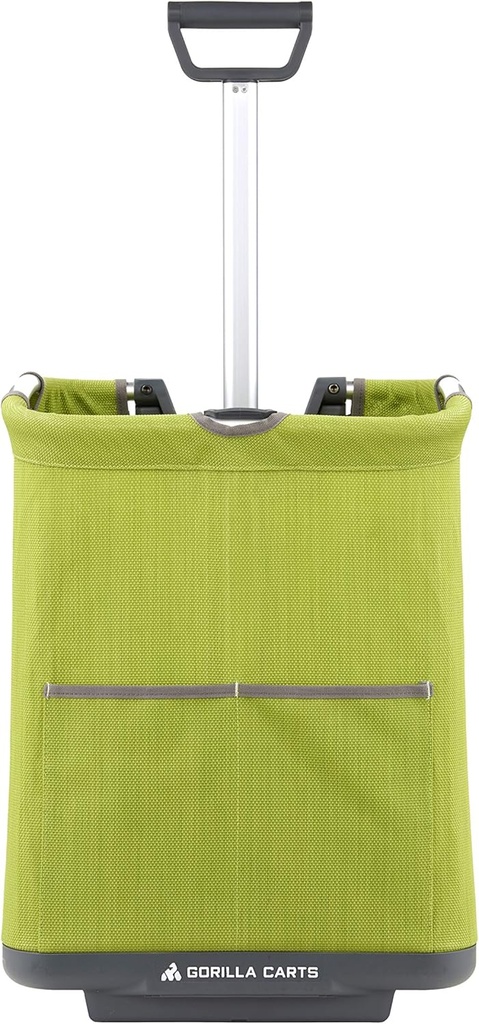 Gorilla Carts GCSS-11G-COM Collapsible Soft-Sided Folding Garden Cart, 150-Pound Capacity, Green