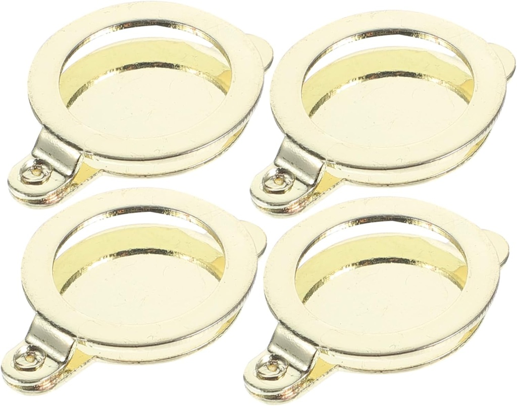 4pcs Copper Door Peephole Cover Plate Privacy Protector for Front Door Viewers Easy Install High Strength for Home Apartment Essentials