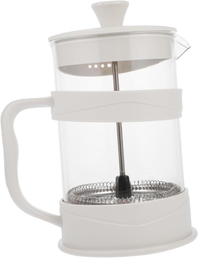 PRETYZOOM 800ml Coffee Maker with Glass Carafe Heat-Resistant Borosilicate Teapot for Home and Office Brewing