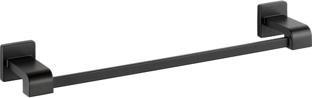 Delta 77518-BL Ara 18-in Wall Mount Towel Bar Bath Hardware Accessory in Matte Black