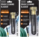 DrainX Hydro Pressure Drain Cleaning Bladder - Fits 1" to 3" Drain Pipes - Unclogs Stubborn Blockages in Bathroom Sinks, Shower Drains, Bathtubs, Plumbing Pipes