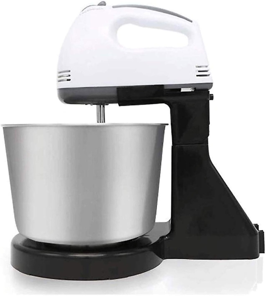 HHWKSJ Stand Mixer Electric Mixer, 100W high power 7-Speed Food Mixer, Tilt-Head Kitchen Electric Dough Mixer with Stainless Steel Bowl, Dough Hook, Wire Whip and Beater