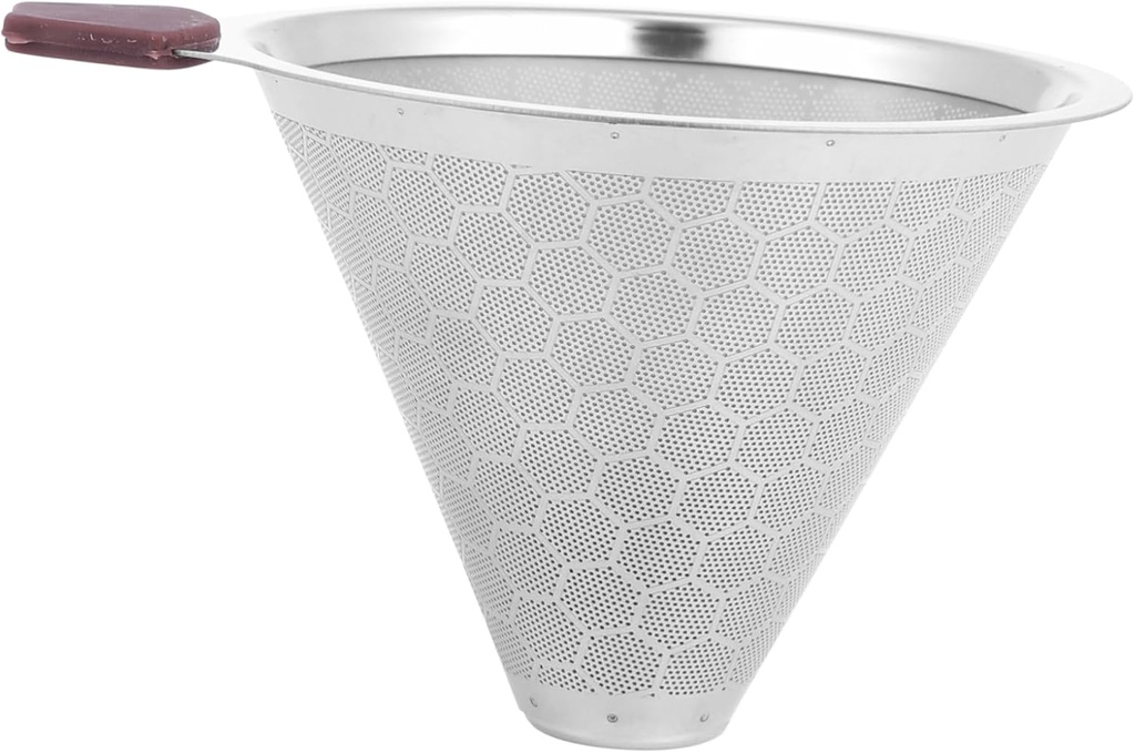 Stainless Steel Coffee Dripper Cups Filter Tea Strainer Portable Reusable for Home and Professional Brewing